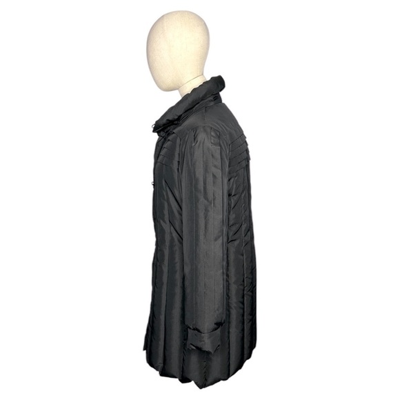 Vintage Black Down Puffer Coat Small - Picture 3 of 9